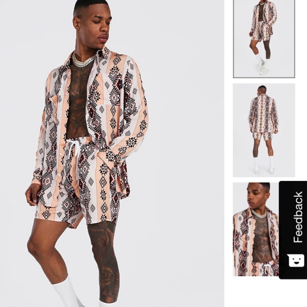Aztec Men Short Set